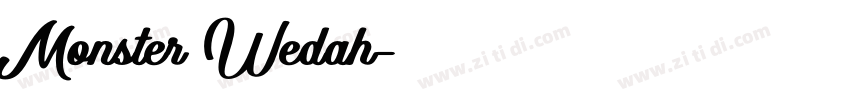 Monster Wedah字体转换